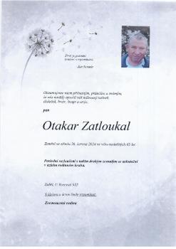 Smuteční oznámení Otakar Zatloukal
