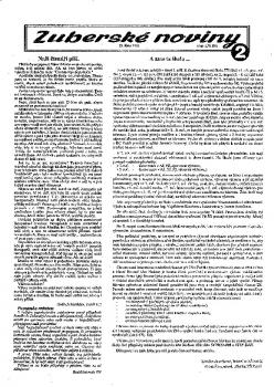 Zuberské noviny 1992 Říjen