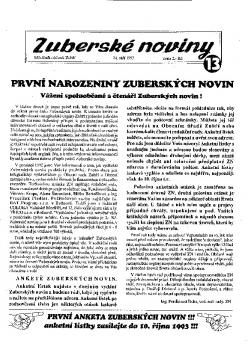Zuberské noviny 1993 Září
